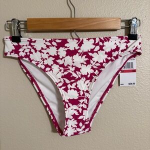 Michael Kors Bright Wild Berry Floral Bikini Bottom
